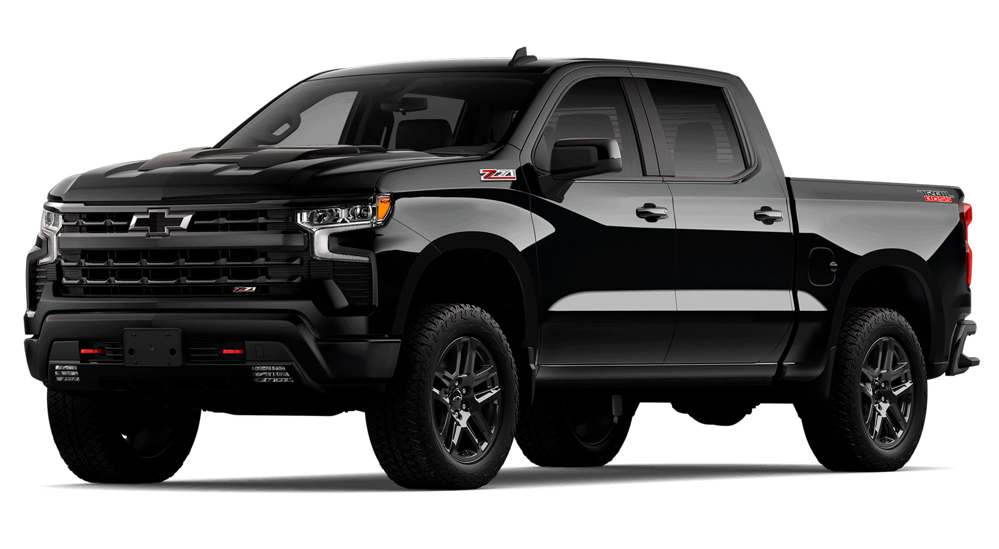 Chevrolet Silverado Z71 en negro.